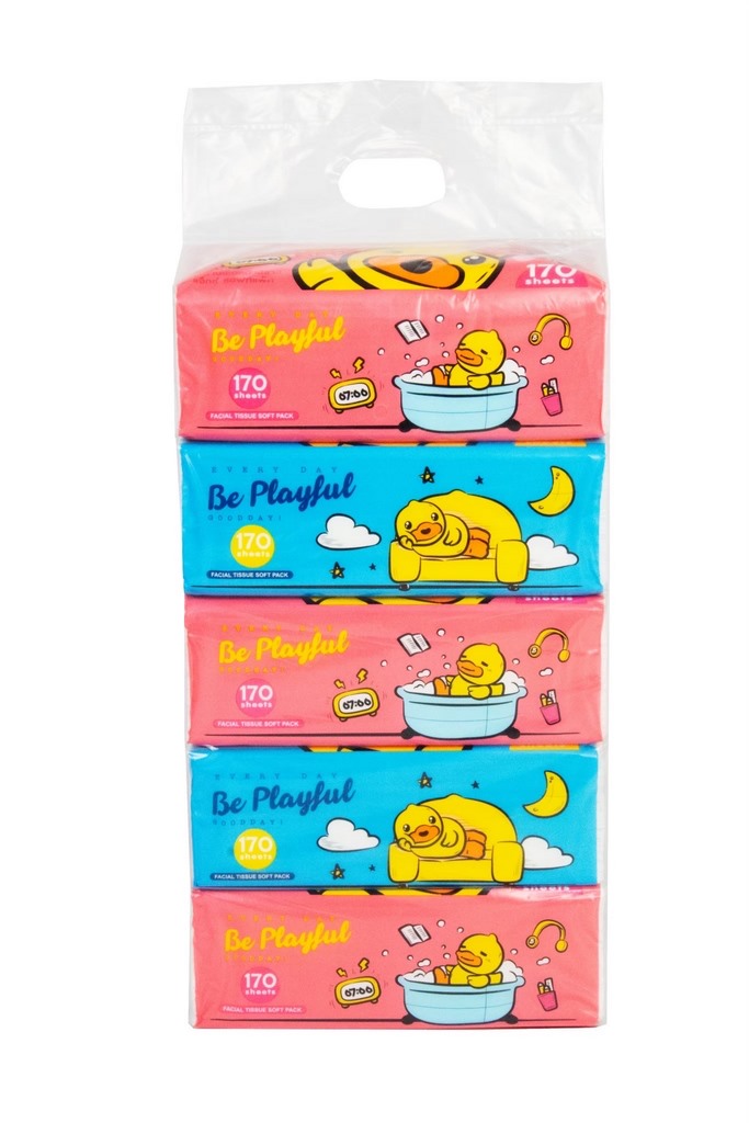 กระดาษทิชชู่เป็ดJaxx 170แผ่นคู่ หนา2ชั้น ขายยกลัง765บาทต่อลัง 1*50  FC4-165 FC1150