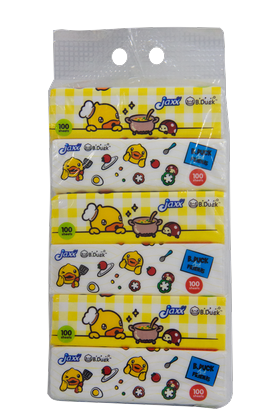 กระดาษทิชชู่ ซับน้ำมันเป็ดJaxx 100แผ่น (ขายยกลัง 765)