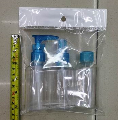 *ซองใส ขวดปั้ม1x3 EMPTY BOTTLE ขนาด 75 ML. 1*400