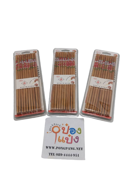 ตะเกียบพิมพ์ลาย 10 คู่ คละลาย 