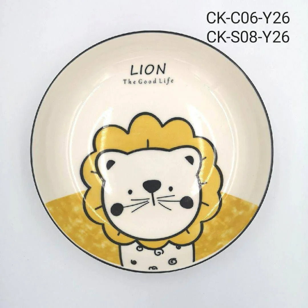 ชามบัว 6 นิ้ว ลายสิงโต (1*60)  **ขายยกลัง1050บาท***