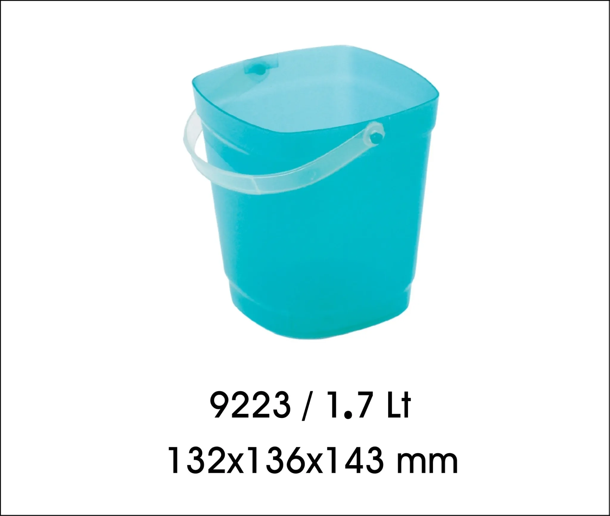 ถังน้ำแข็ง สี่เหลี่ยม 1.7 ลิตร ขนาด 132x136x143 mm. (1*72)