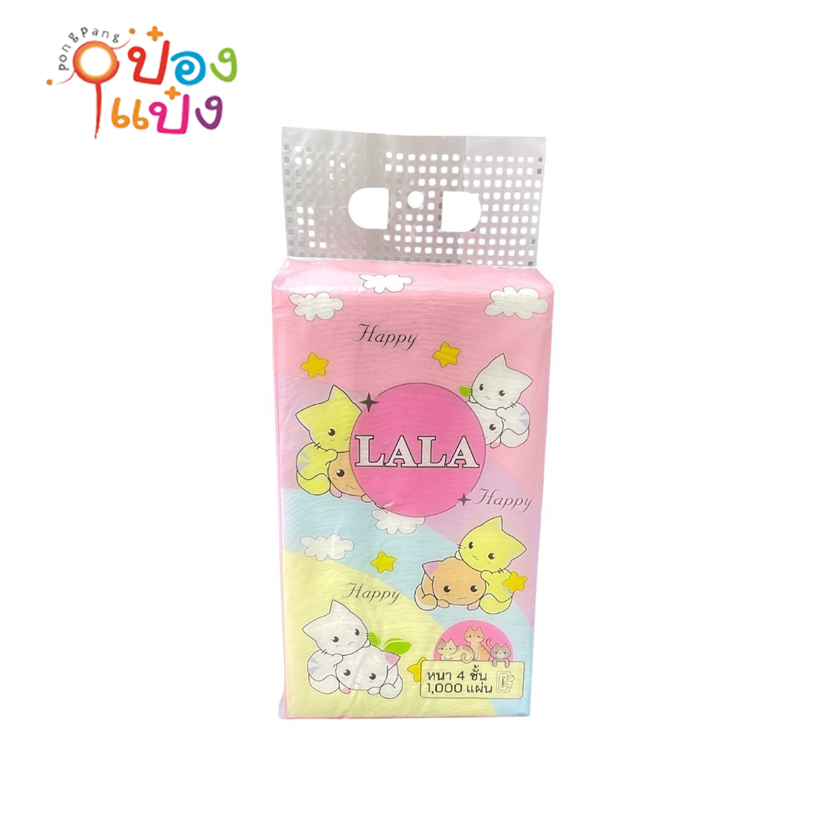 กระดาษทิชชู่แขวน 1000แผ่น หนา4ชั้น  LALA 1*20 ** 22 บาท/ชิ้น ขายยกลัง ลังละ432บาท 