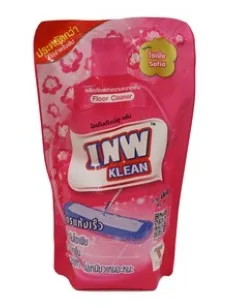 น้ำยาถูพื้น INW สีชมพู 700ml. แบบถุงเติม  1*18 ยกลัง 290 บาท   108301