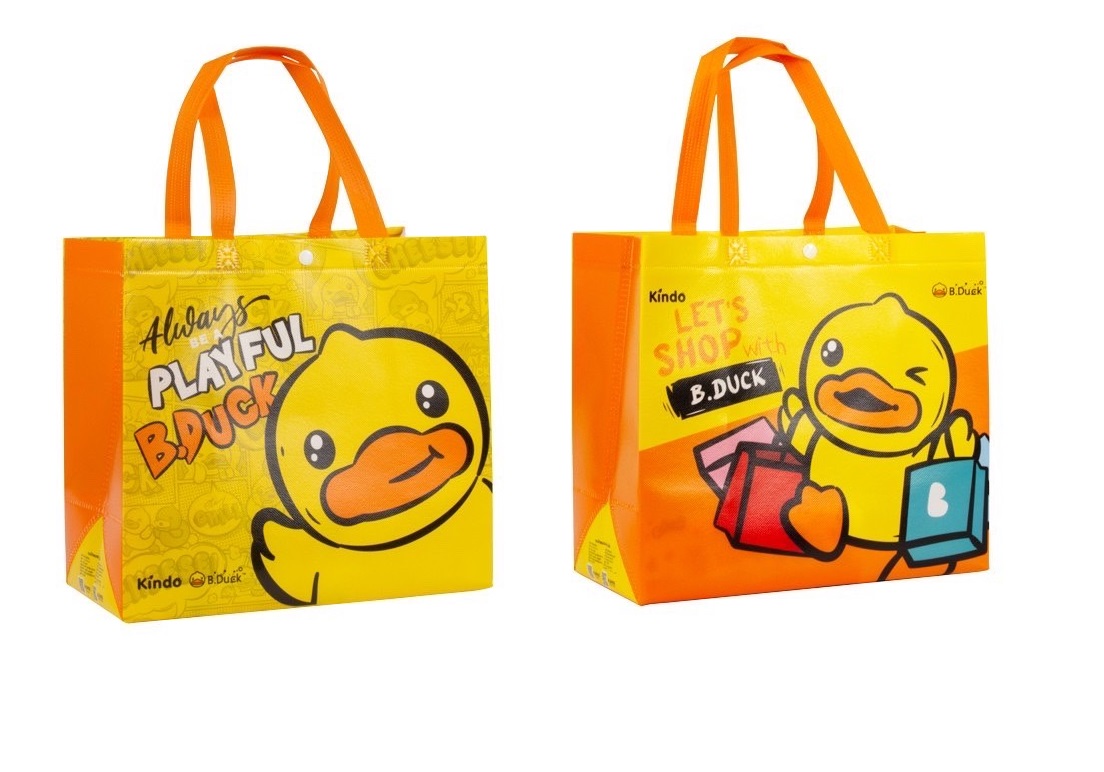 กระเป๋าช้อปปิ้ง Bduck  30x30x16cm.(เล็ก)  เหลือง 1*144