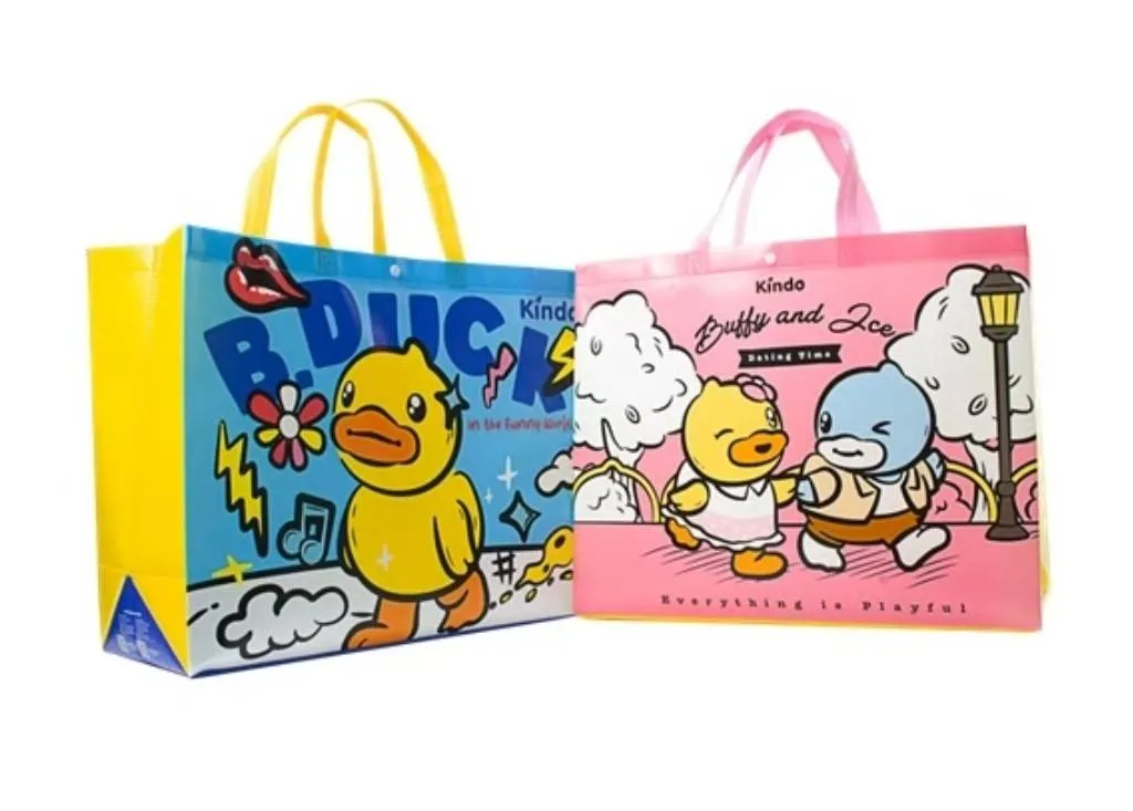 กระเป๋าช้อปปิ้ง Bduck 50x39.5x18cm ฟ้า-ชมพู 1*144