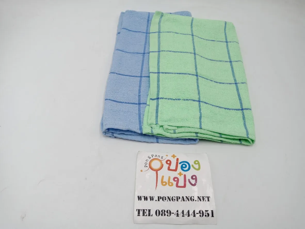 ผ้าขนหนู ลายสก๊อต 15x30 นิ้ว  1*840