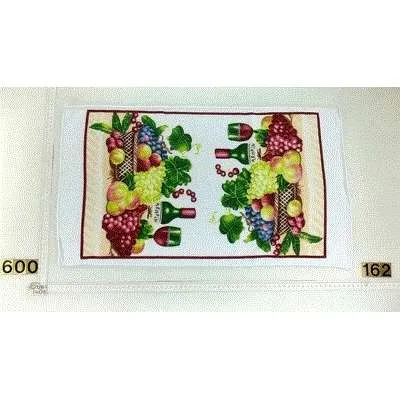 ผ้าไมโครพิมพ์ลาย 15x30นิ้ว พื้นขาว 