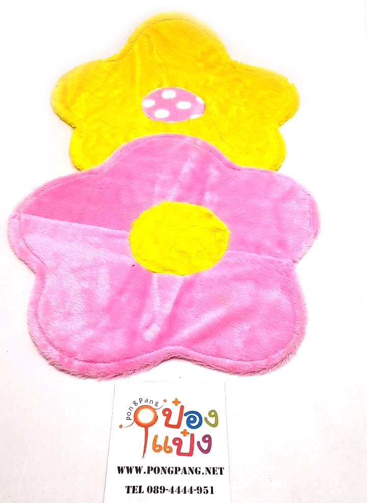 พรมเช็ดเท้า ขนฟูนิ่ม รูปดอกไม้ 40cm.(1*120)