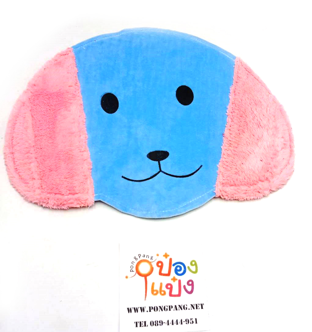 พรมเช็ดเท้า ขนฟูนิ่ม รูปหน้าสุนัข (1*120)