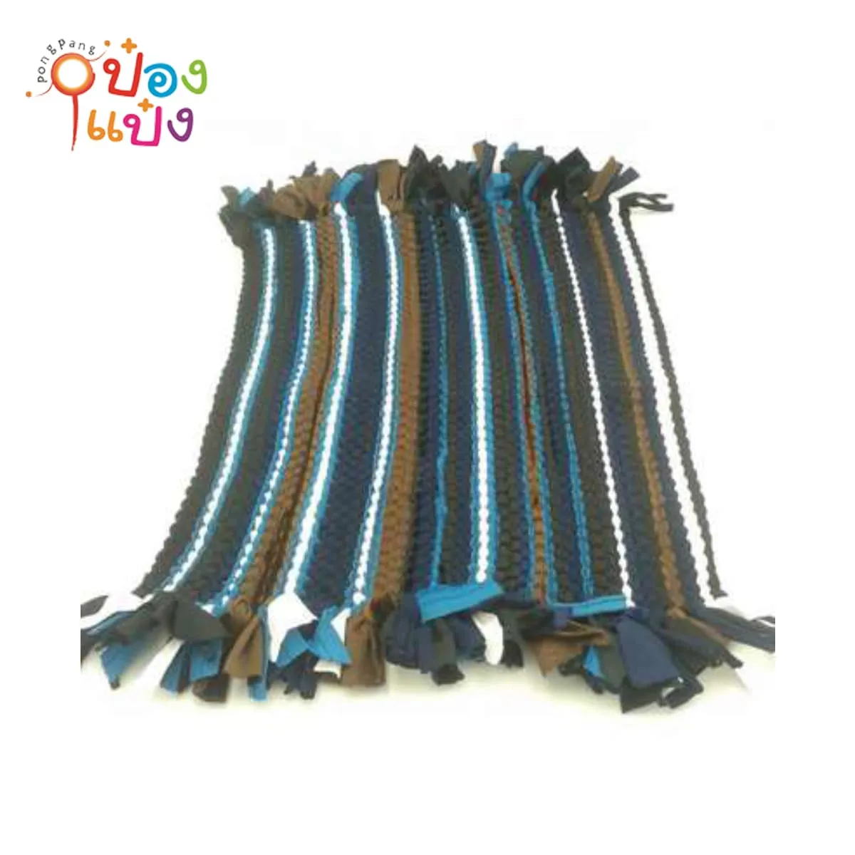 พรมเช็ดเท้าแบบถัก พรมเปีย 36x53 cm ของไทย  (1*60)  KS011-2