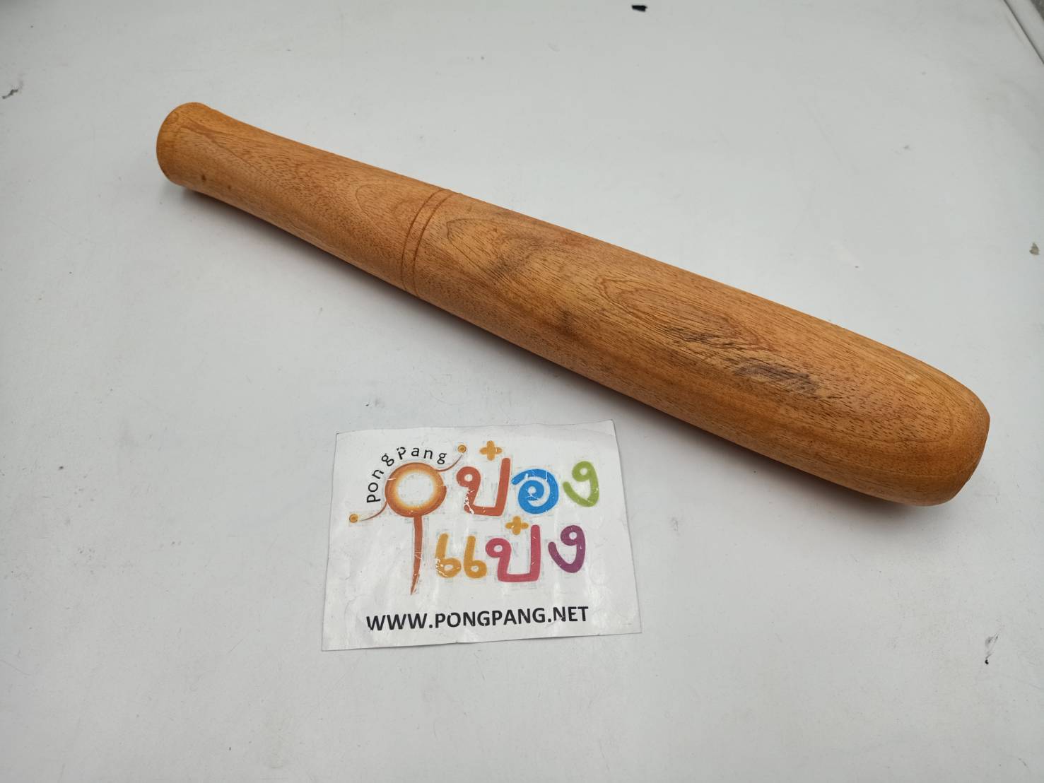 สาก ไม้ตีพริก กลาง ขาว   37cm. 1*12