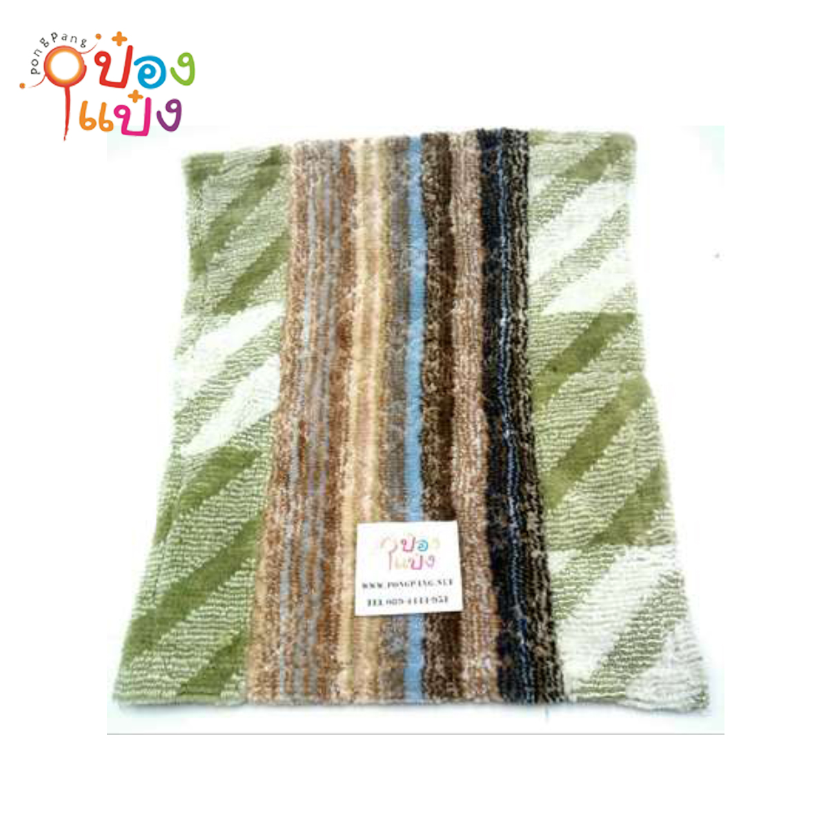 พรมเช็ดเท้าขนฟูสี่เหลี่ยม (พรมต่อ)  59x48 (1*120) SPD-010