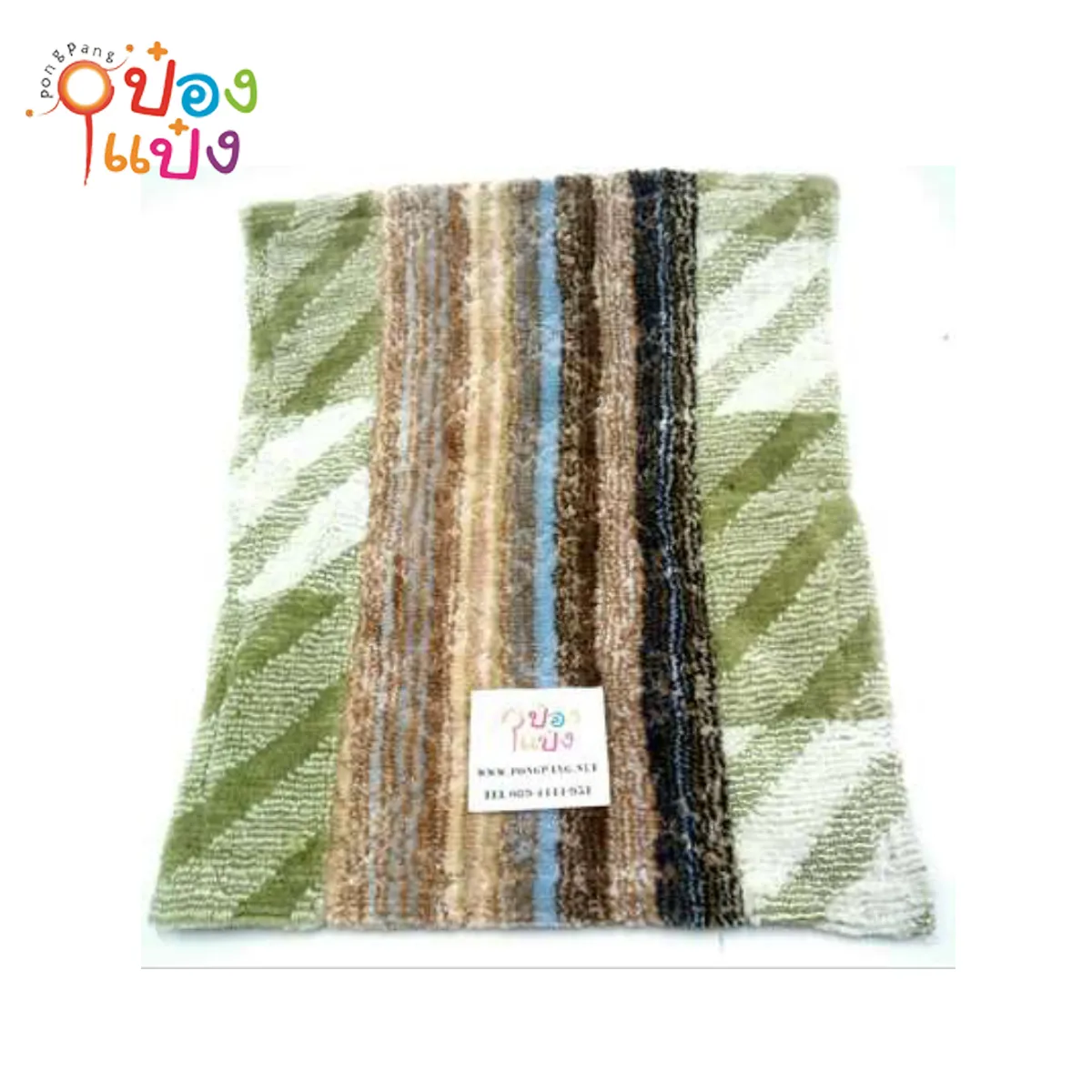 พรมเช็ดเท้าขนฟูสี่เหลี่ยม (พรมต่อ)  59x48 (1*120) SPD-010