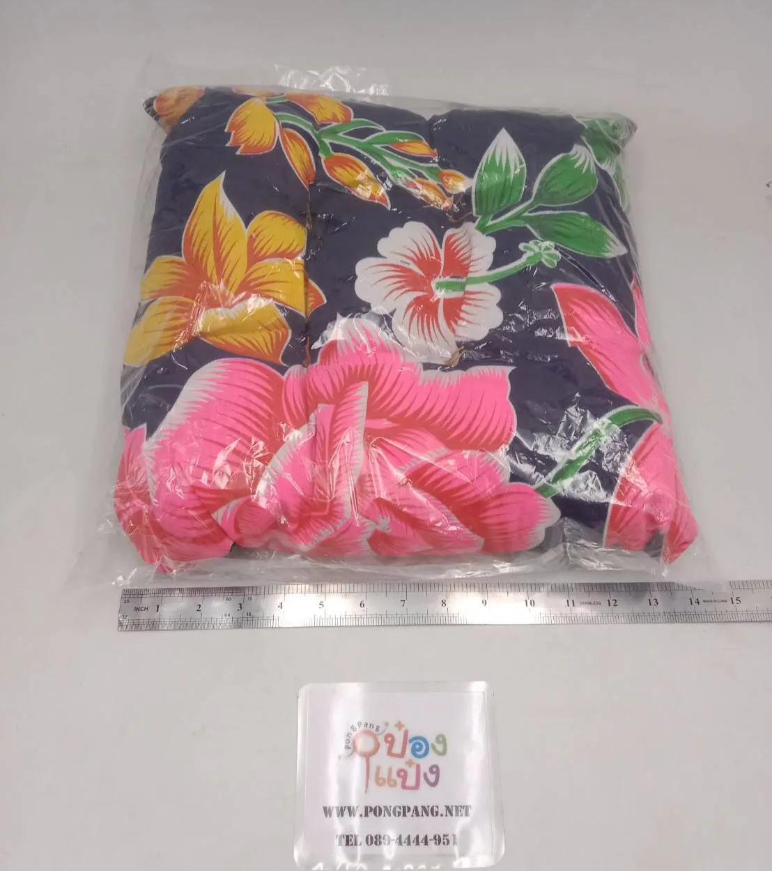 เบาะรองนั่ง (เล็ก) สีพื้น 15x15นิ้ว ขายส่ง ยกมัด2โหล