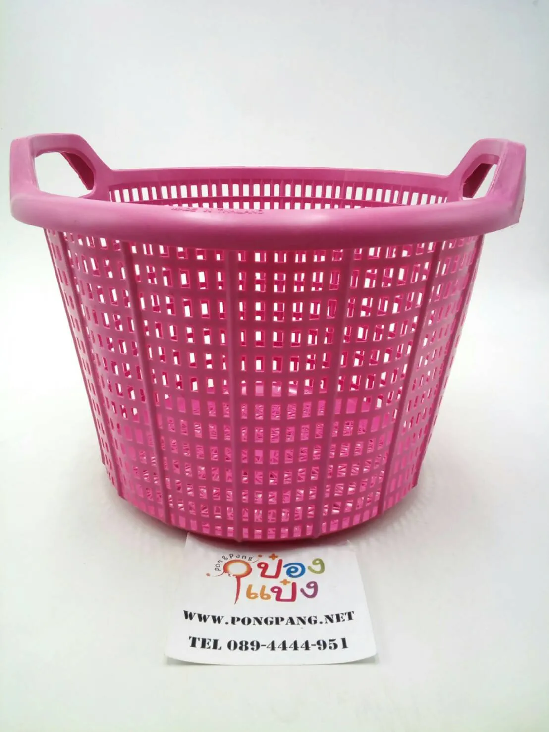 ตะกร้ากลม2หู 27x20x18cm.010 คละสี สินค้า 15บาท