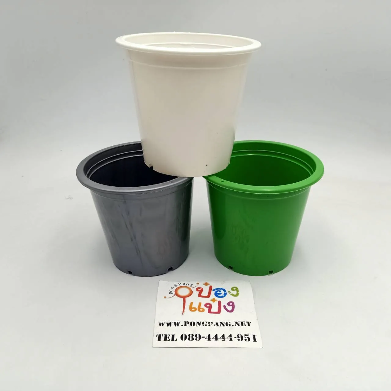 กระถางต้นไม้ 6 นิ้ว (คละสี) 15x13 cm. สินค้า 15บาท
