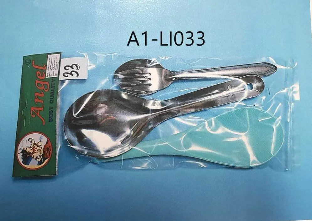 ทัพพีแขก+ทัพพีตักข้าว+ช้อนส้อม 1 คู่ (ชุดที่33) (1*12)