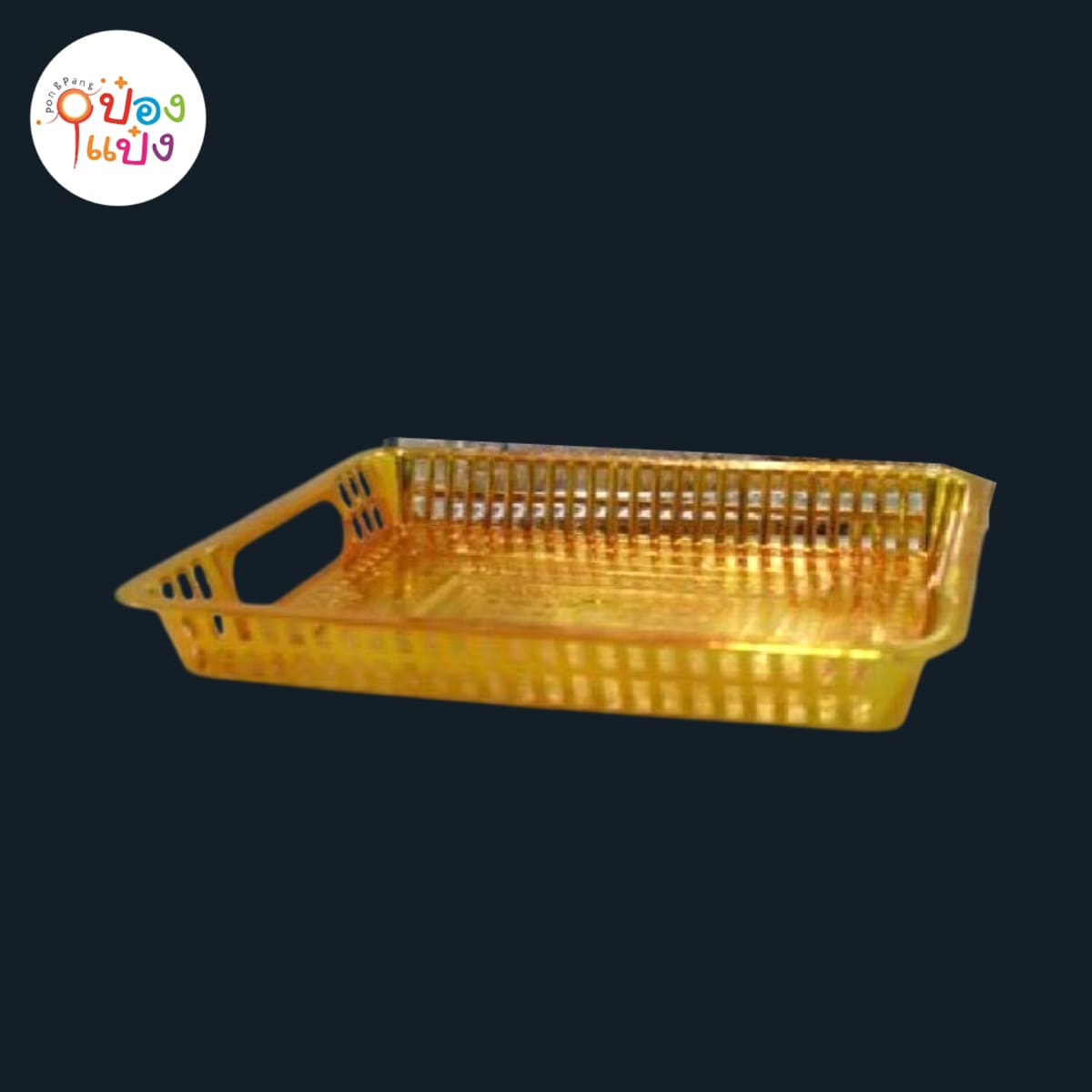 ถาดสี่เหลื่ยมรัตนโกสินทร์ 28 cm สีทอง  (1*144)