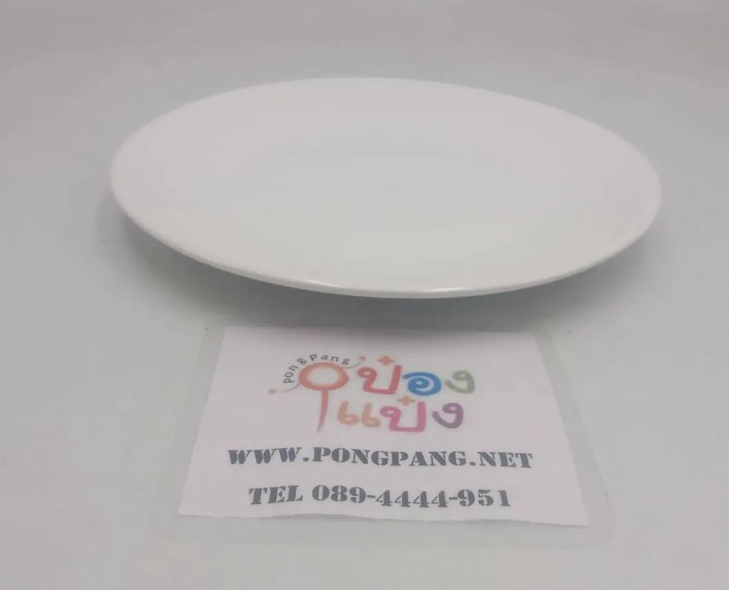 จานบัวตื้น 9นิ้ว (1*40)   (ขายยกลัง 833บาท)