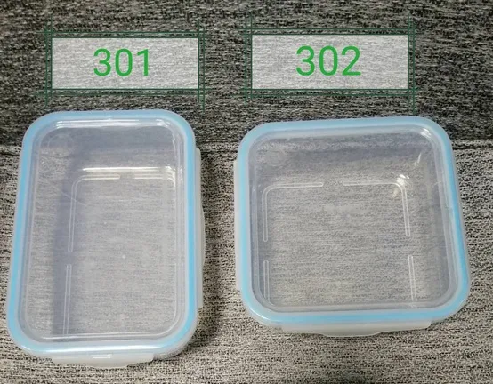 กล่องล็อค 4ด้าน เหลี่ยมจัสตุรัส ใส กล่องถนอมอาหาร 15.5x15.5x6cm. 1*12