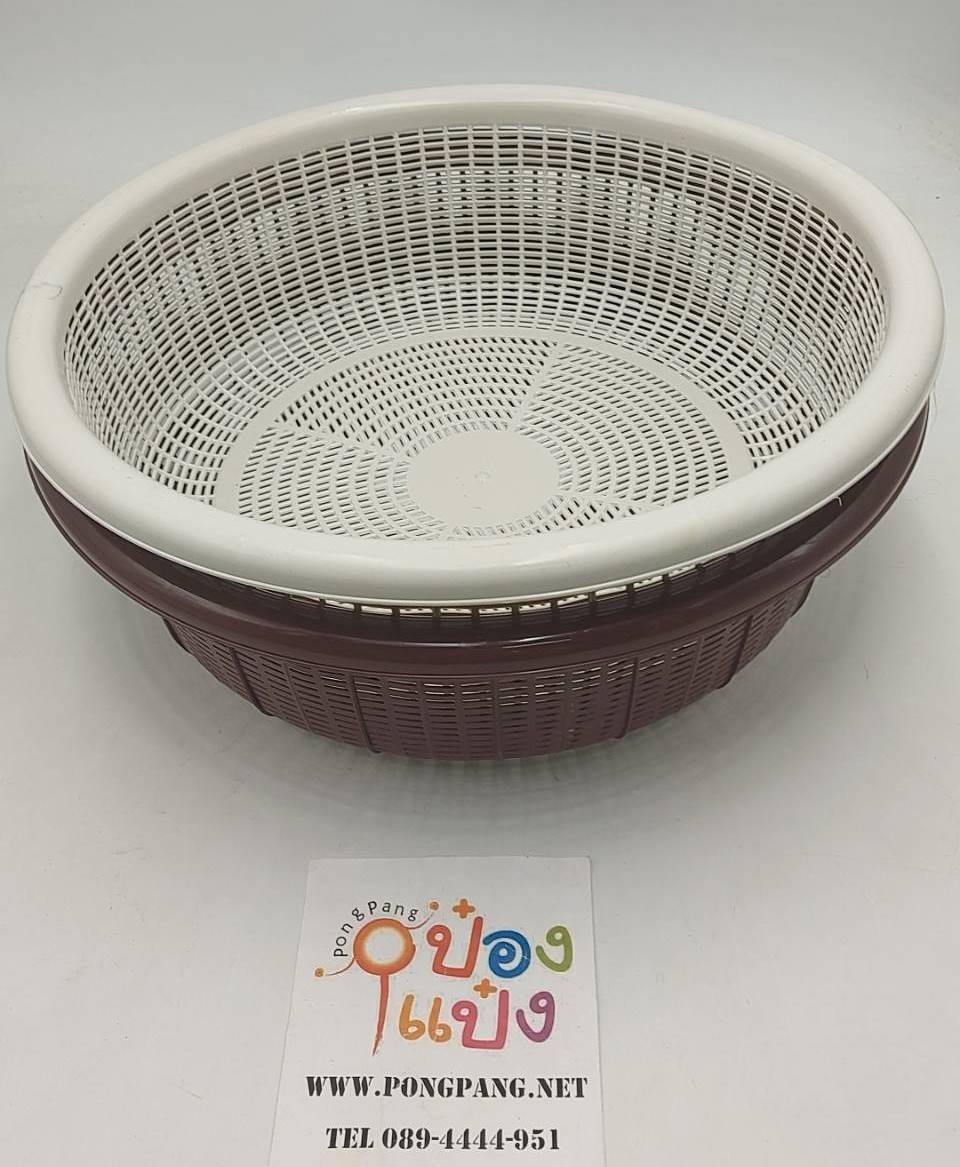ตะกร้ากลมคุณยาย 15x5นิ้ว(จัมโบ้)  สีโมเดริน์  (1*72)