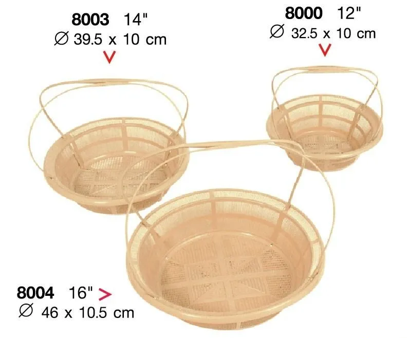 กระเช้าลายถัก 14 นิ้ว ขนาด 25.5x39x11cm