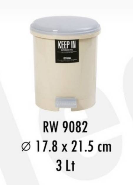 ถังขยะเหยียบ ขนาด 17.8x21.5 cm. บรรจุ 3 ลิตร (1*12) **72 บาท/ชิ้น ขั้นต่ำ 6 ชิ้น
