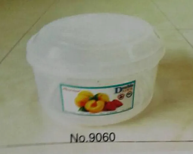 กล่องเวฟกลมใหญ่ ใส  20x12cm. 1*60