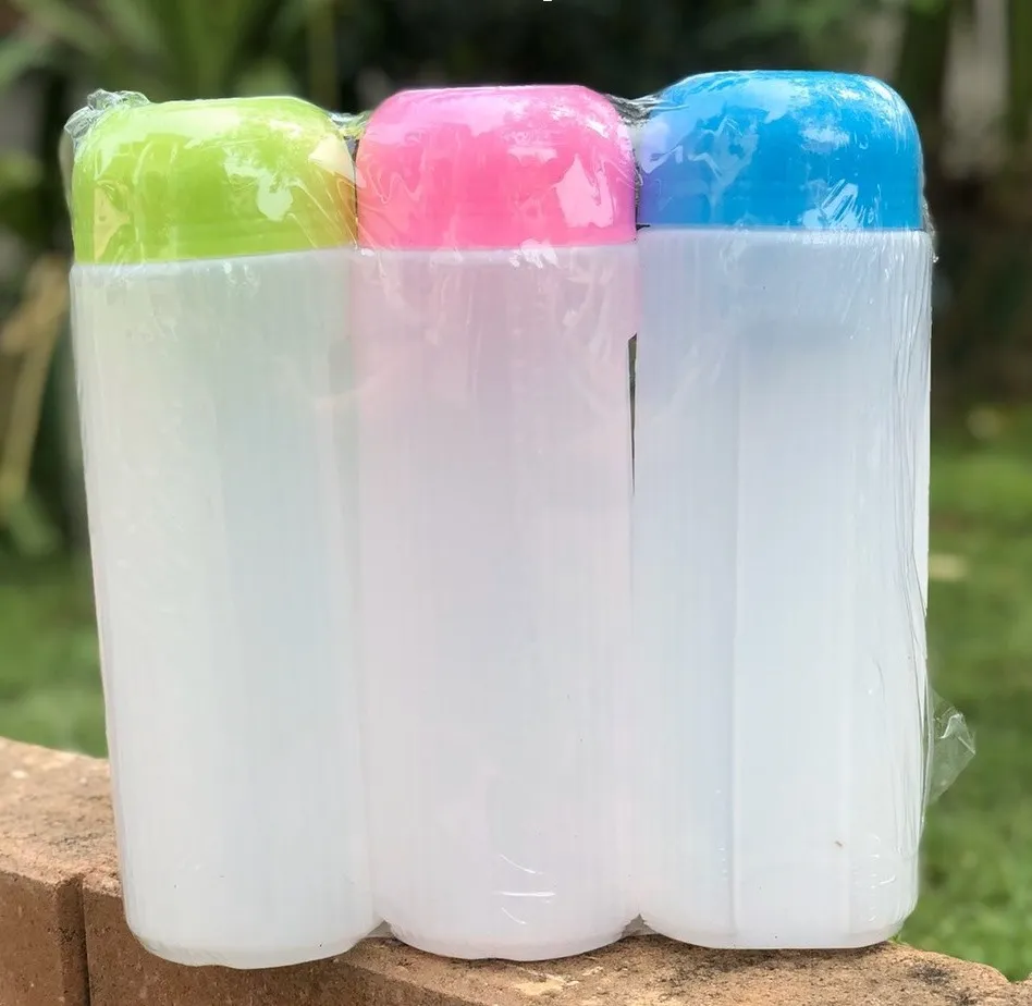 ขวดน้ำพลาสติก+ฝาแก้วมีหู แช่ตู้เย็น1x3 (1*48)