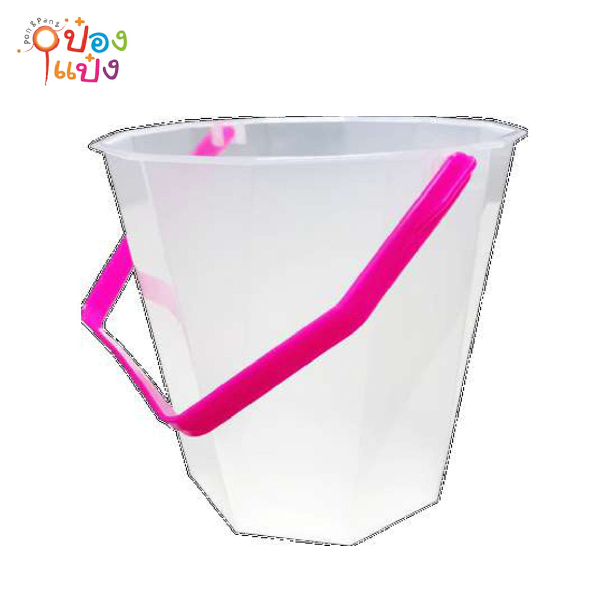 ถังน้ำแข็ง 0.5GL ถังใส่น้ำแข็ง เดี่ยว ตัวสีหูสีเทา สินค้า10.-   11x15.5x15CM  1*96