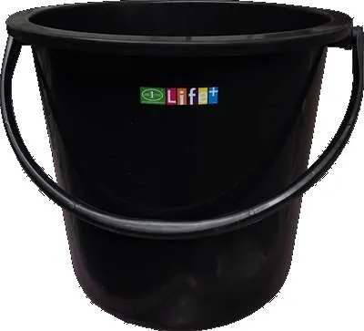 ถัง ไม่มีฝา 3.5แกลลอน 32x28cm สีดำ (1*72)