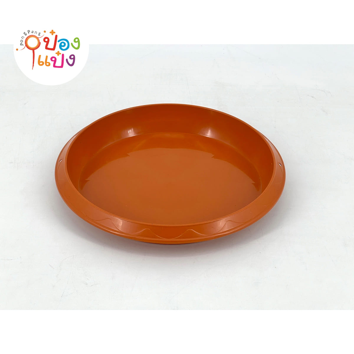 จานรองกระถาง 10นิ้ว สีส้ม (ใช้ได้กับกระถางกลม 11-13 นิ้ว) 1*12