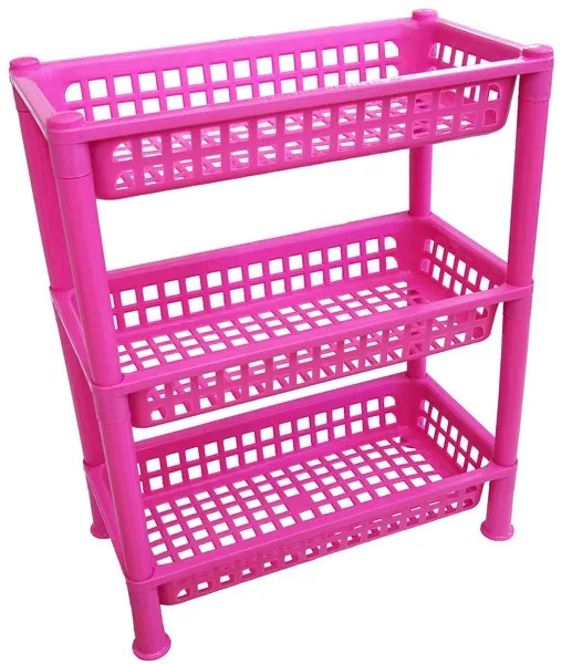 ชุดชั้นวางของ 3ชั้น เล็ก สีเงิน 20x40x53 (1*24) **66บาท/ชิ้น ขั้นต่ำ 6 ชิ้น