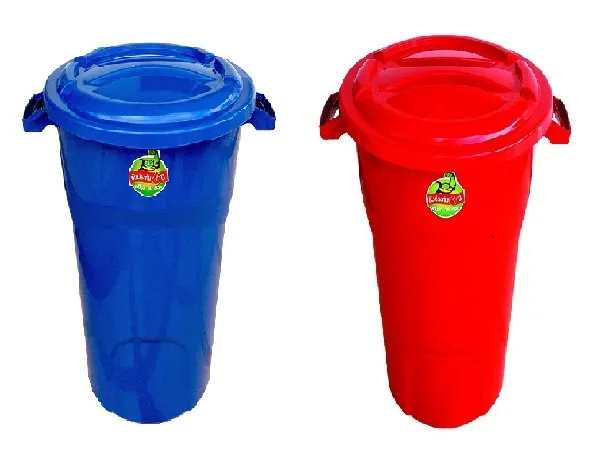 ถัง+ฝาเรียบ 66ลิตร 56x47x62 สีดำ *90บาท/ชิ้น ขั้นต่ำ3ชิ้น