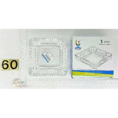 ที่เขี่ยบุหรี่แก้วสี่เหลี่ยม ขอบหยัก 10x3.cm  #P6865 T7958 B0780  JSB-BY146  TGG1016-4  XTH8110 SG-FA1267