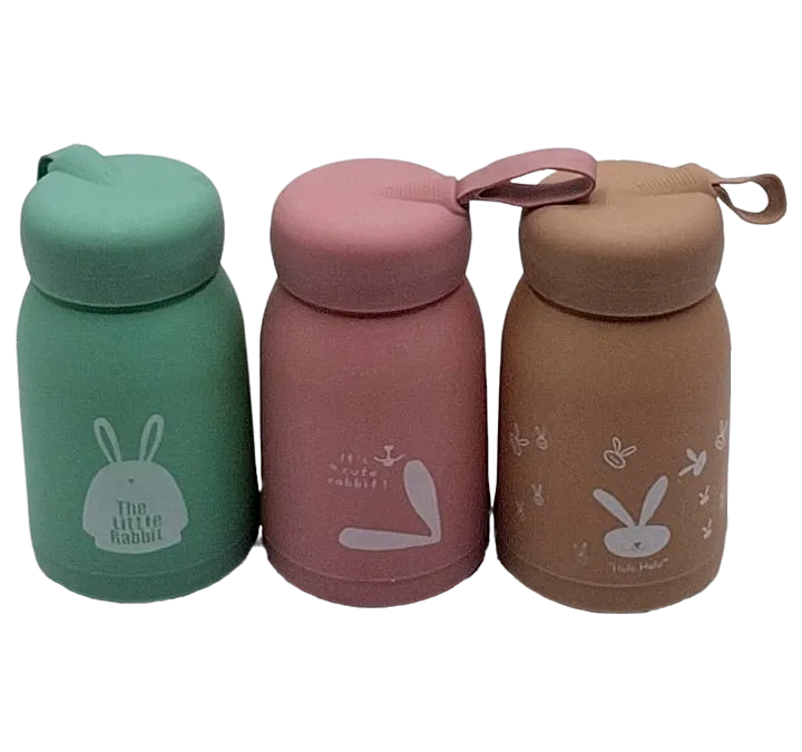 กระบอกแก้วน้ำ ลายกระต่าย ฝาปิดมีหูหิ้ว VG-K553 VG-BG2014 ZC90358