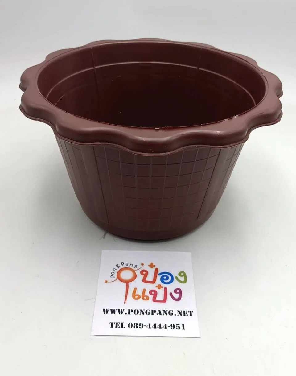 กระถางต้นไม้ ทานตะวัน สีโอ๊ค 30x18x19 cm. (1*96)