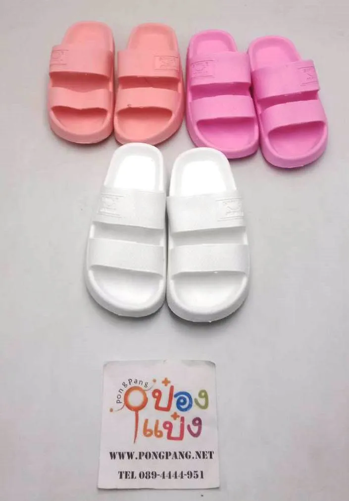 รองเท้าแตะ(เด็ก) หัวเปิด แบบสวม แบบสองคาด คละไซต์ คละสี ของใหม่ (มีตำหนิ รง. คัดออกมาขาย)
