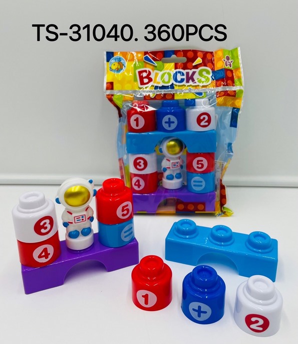 บล็อกตัวต่อ ของเล่นชุดนักบินอวกาศ(1*360)