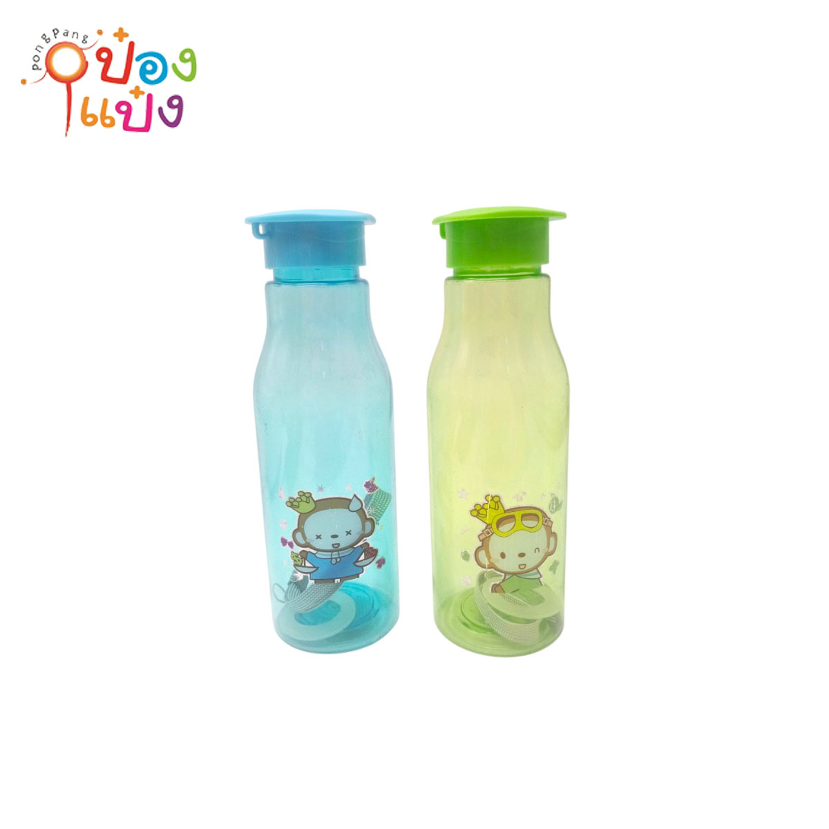 ขวดน้ำ กลมสูง 7x18.5 คละสี 