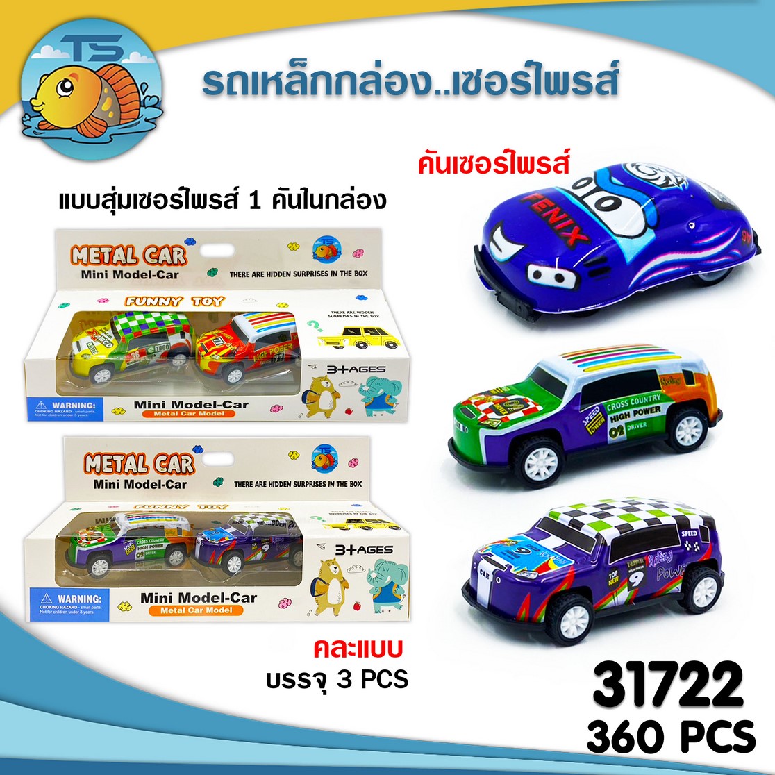 รถเหล็ก กล่องเซอร์ไพรส์ 1*360