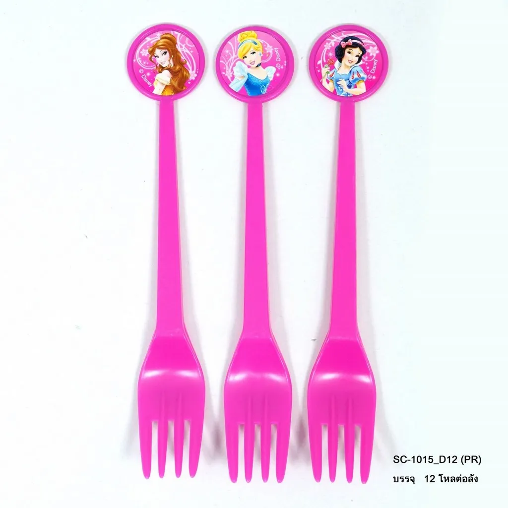 ส้อม แพ็ค 1x6 ชิ้น เจ้าหญิง (1*144)  **ลิขสิทธิ์ถูกต้อง**