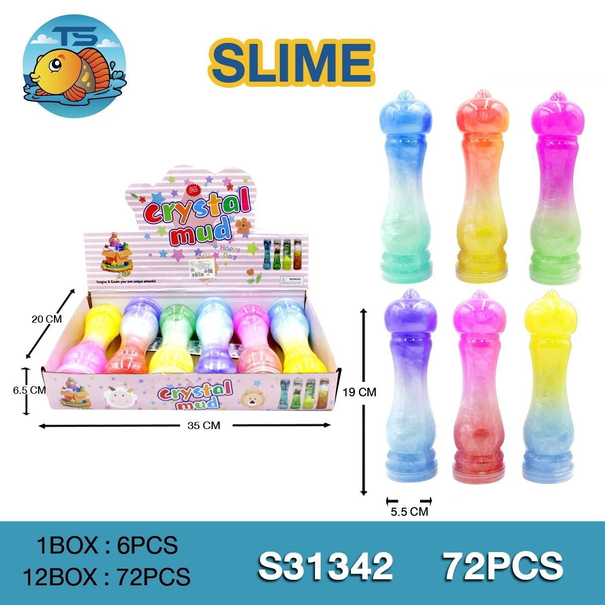สไลม์ ชิมเมอร์3สี 1*72