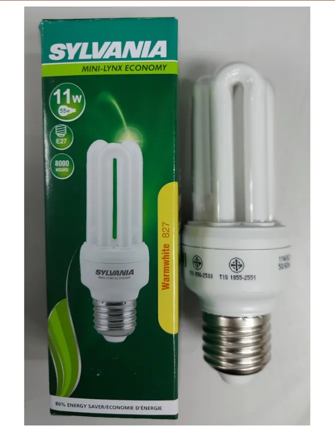 หลอดไฟ SYLVANIA แบบแท่ง3U  11W สีวอร์มไวท์ 1*12