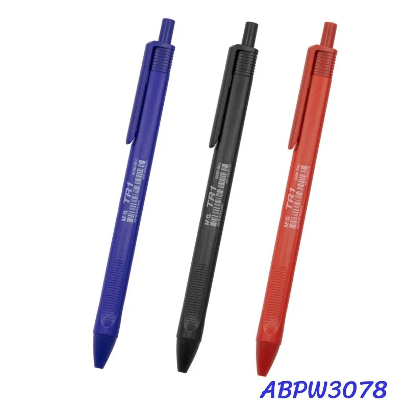 ปากกาลูกลื่น สีดำ+นำเงิน+แดง 1 ชิ้น 0.5mm. แพ็ค 1x3 (1*12).