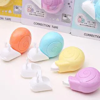 เทปลบคำผิด 5mm หอยทาก คละสี (1*12)