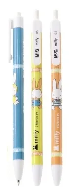 ปากกาลูกลื่น สีน้ำเงิน 0.5mm. แพ็ค 1x2 miffy (1*12)
