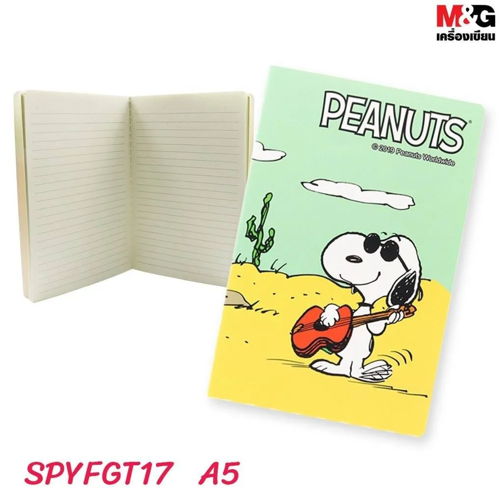 สมุดปกอ่อน 40แผ่น A5 Snoopy