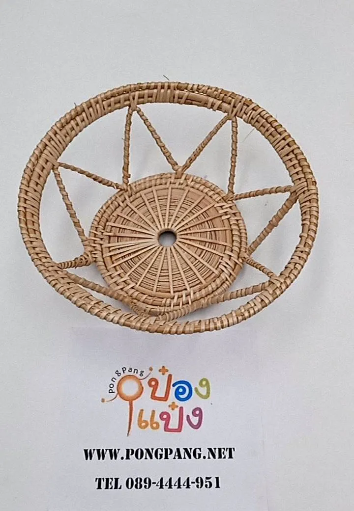ตะกร้าสานทรงกลม  10x15x5cm วงกลมทรงสูง 